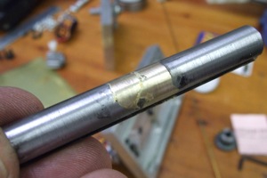 Brass coated flywheel shaft